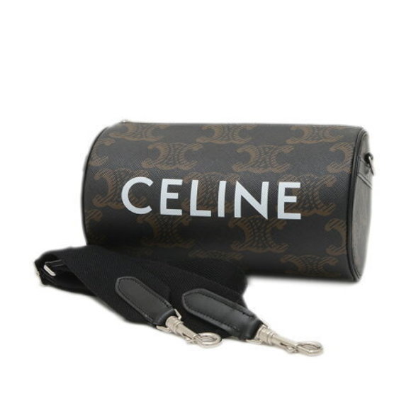 Celine Triomphe Cylinder Shoulder Bag Tan Black - Picture 1 of 7